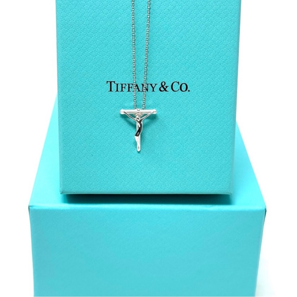 Authentic Tiffany & CO. Elsa Peretti Jesus Christ Crucifix Necklace.